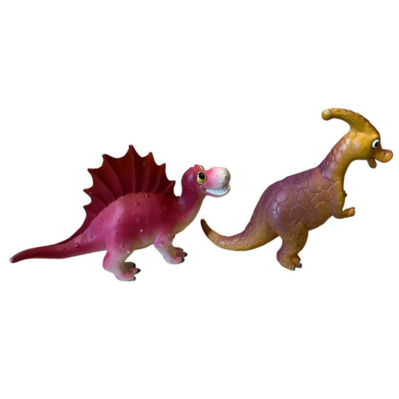 Friendly SPINOSAURUS & PARASAUROPHOLUS Dinosaur Toy Figures 2007 Plastic - Picture 5 of 8